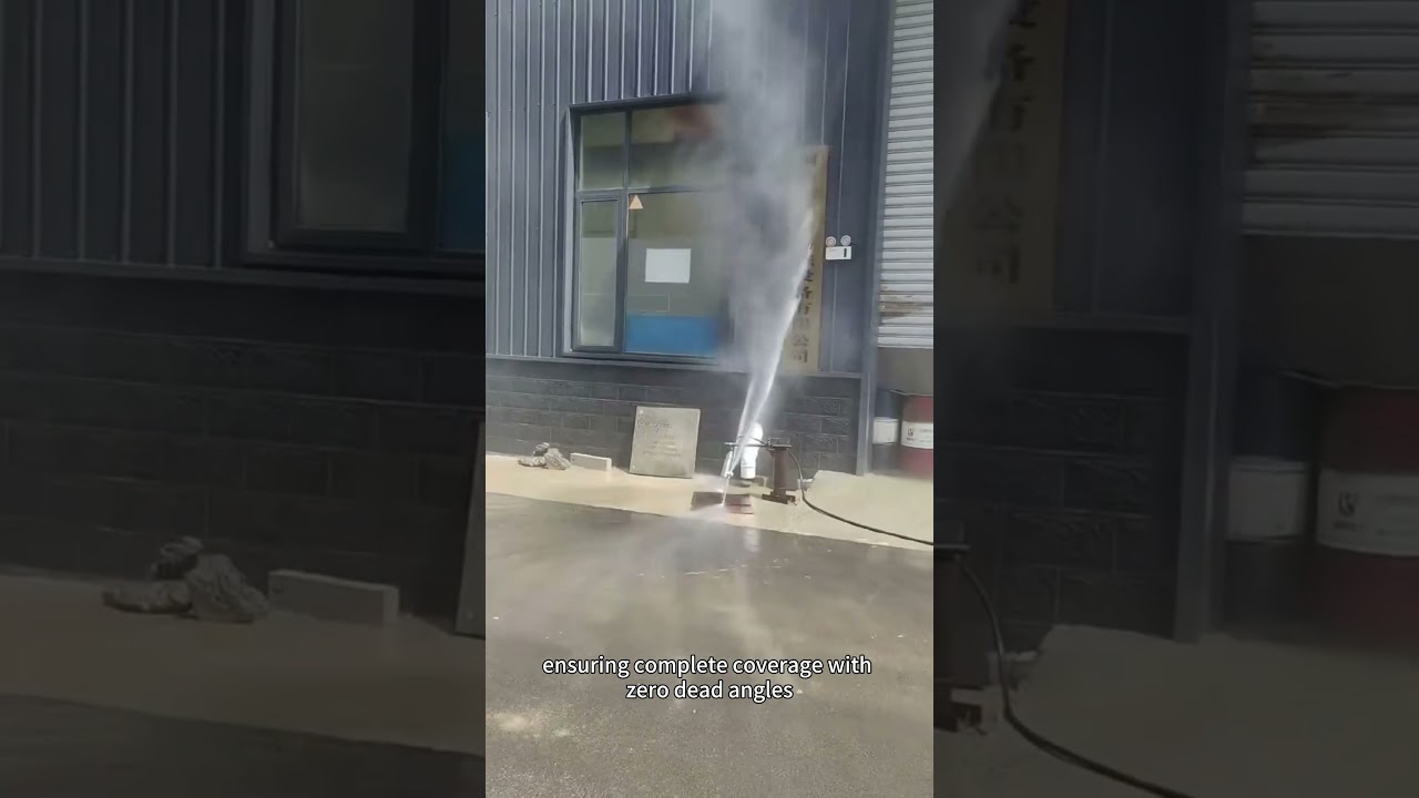 High pressure cleaner for cleaning tanks and reactors